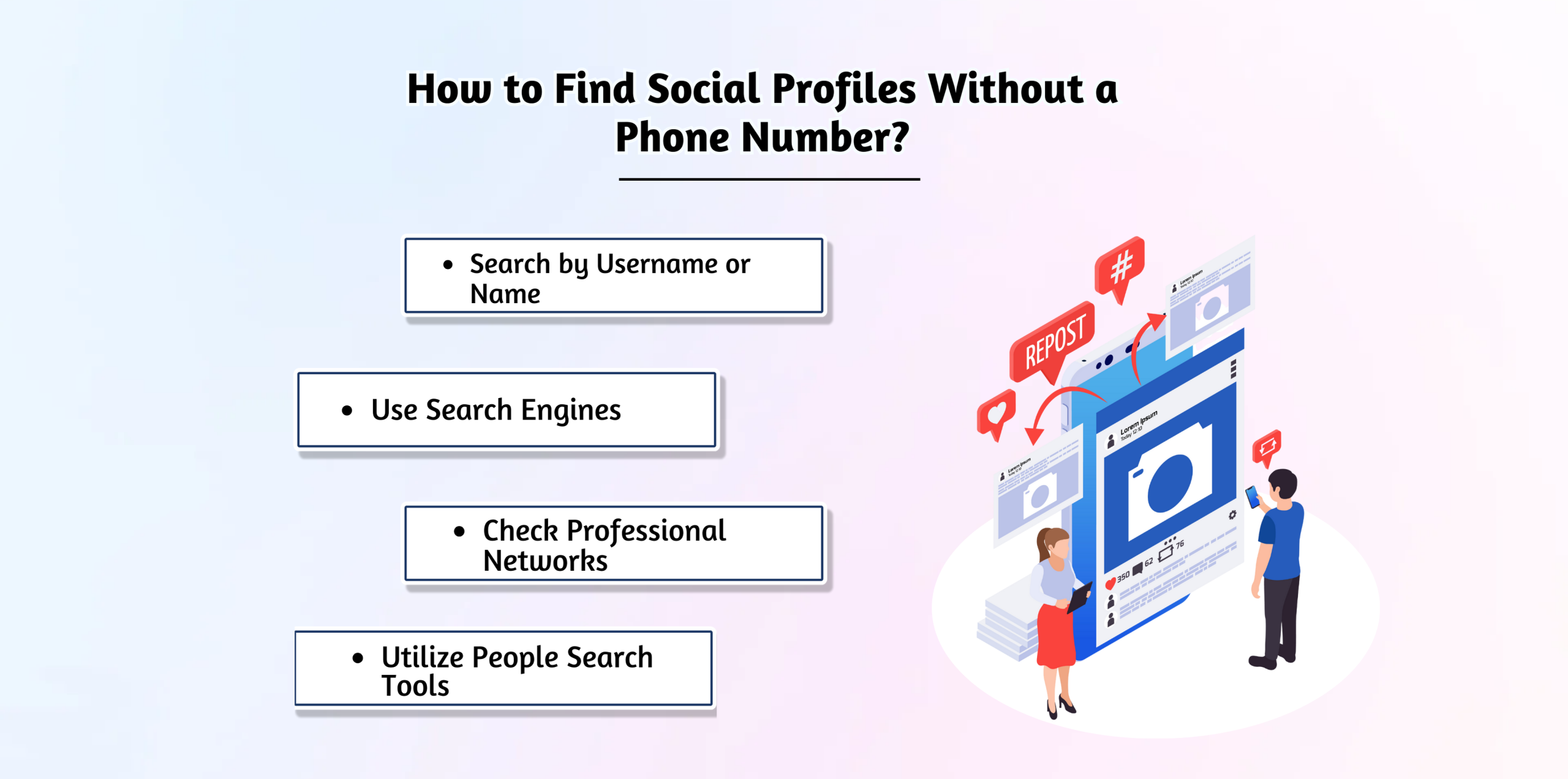Alternative ways to find profiles.