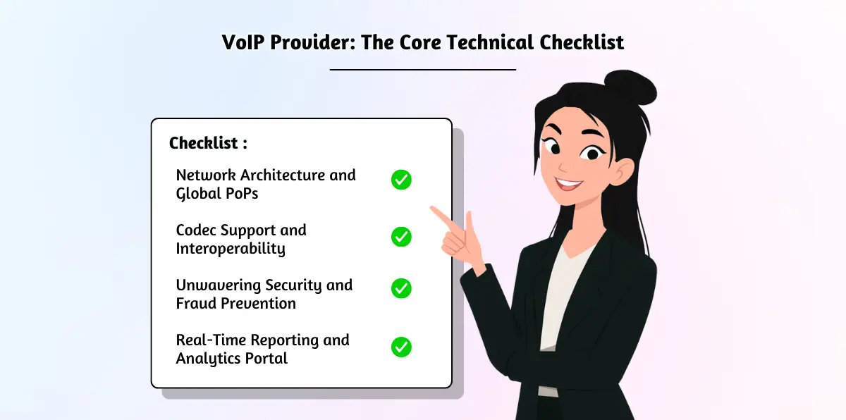 Core technical provider checklist essentials.