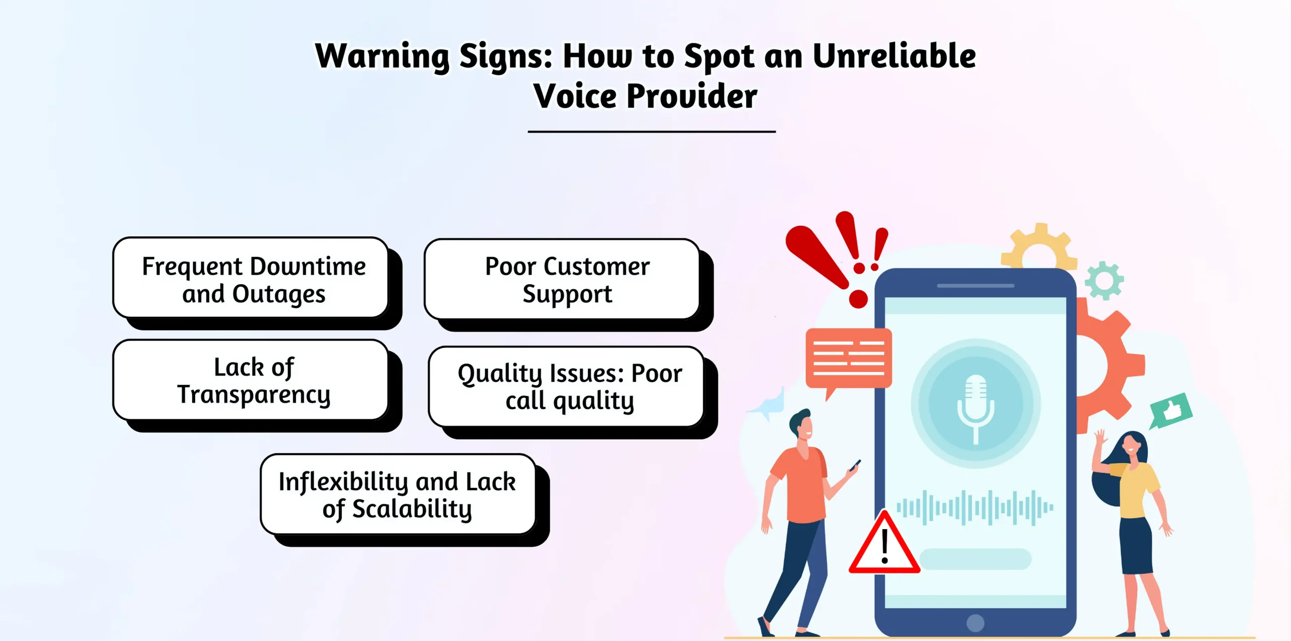 Warning Signs How to Spot an Unreliable Voice Provider