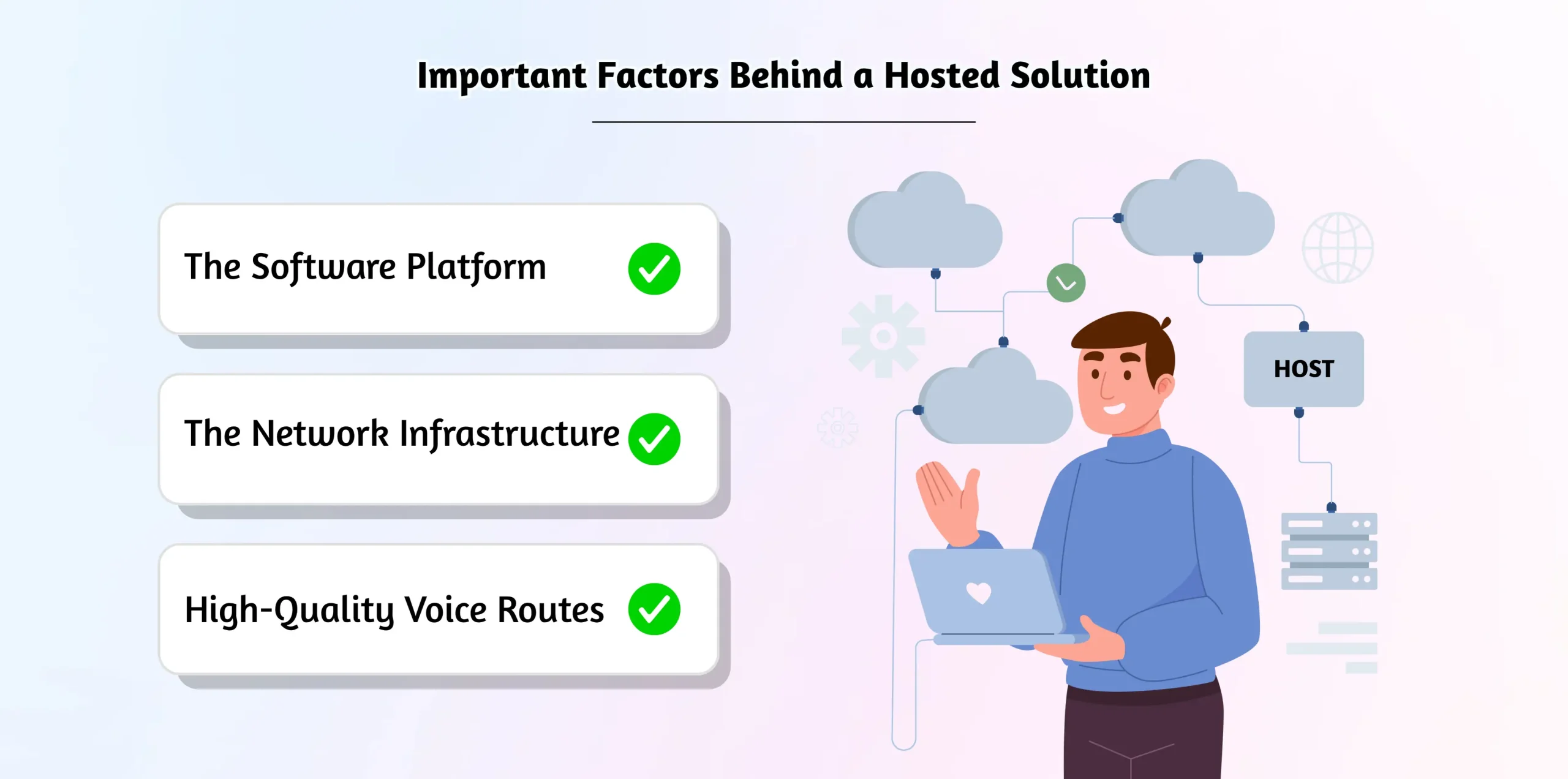 Essential hosted solution decision criteria.