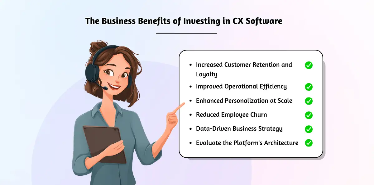 Return on CX software investment