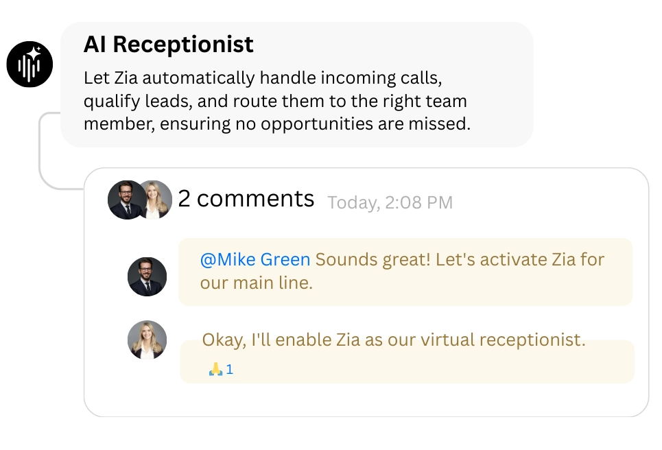AI receptionist
