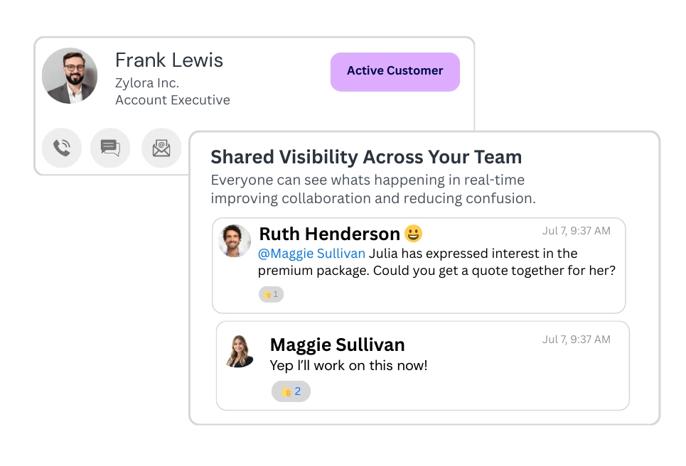 Shared Visibility Across Your Team