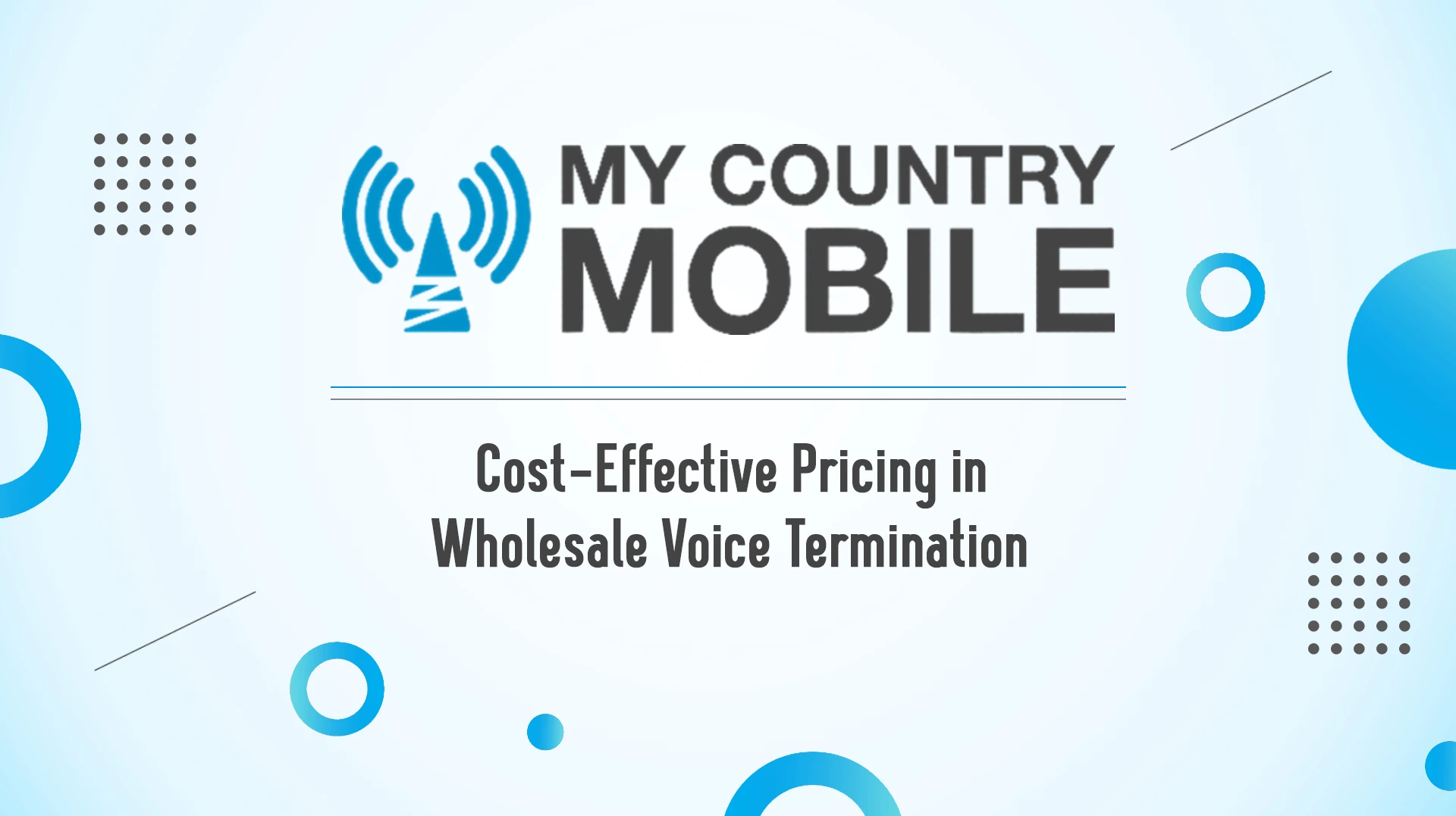 Cost-Effective Pricing in Wholesale Voice Termination