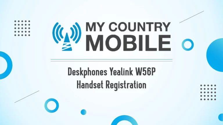 Deskphones Yealink W56P Handset Registration
