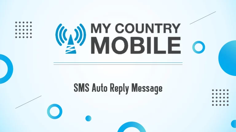 SMS Auto Reply Message