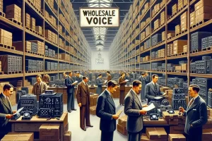 What is wholesale voice?